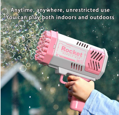 40-Hole Electric Bubble Gun – Perfect for Kids' Fun!