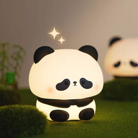 Adorable Panda LED Silicone Night Light – Rechargeable Touch Lamp for Kids & Cozy Bedrooms